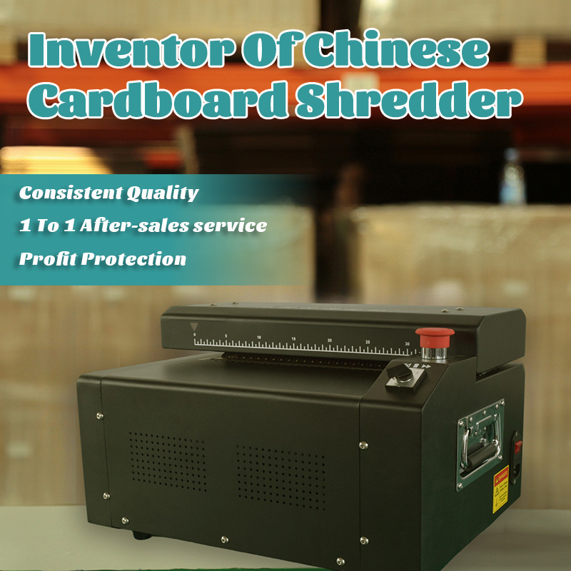 Shipping Protect Solution Recyclable Waste Paper Boxes Carton Perforators Cutting Machine Corrugated Cardboard Shredders