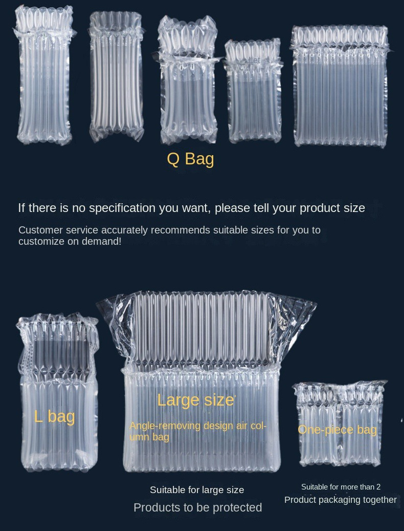 Popular Packaging Solution Custom Size Cushion Bubble Pillow Inflatable Bag Air Column Film Making Machine