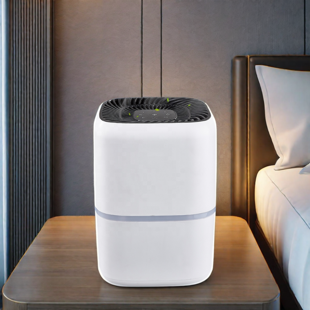 BKJ-15C Mini Desktop Air Purifier with Good Material Activated Carbon Filter Electric HEPA Filter Power Source