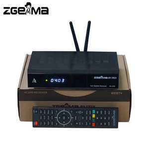 4K satellite tv decoder twin dvb s2x multi-stream tuner CA + twin CI plus zgemma H9 twin