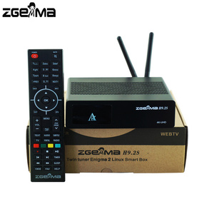 Official Software Version Linux OS Enigma2 Dual Core DVB-S2X+S2X Twin Tuners 4K UHD Receiver ZGEMMA H9.2S