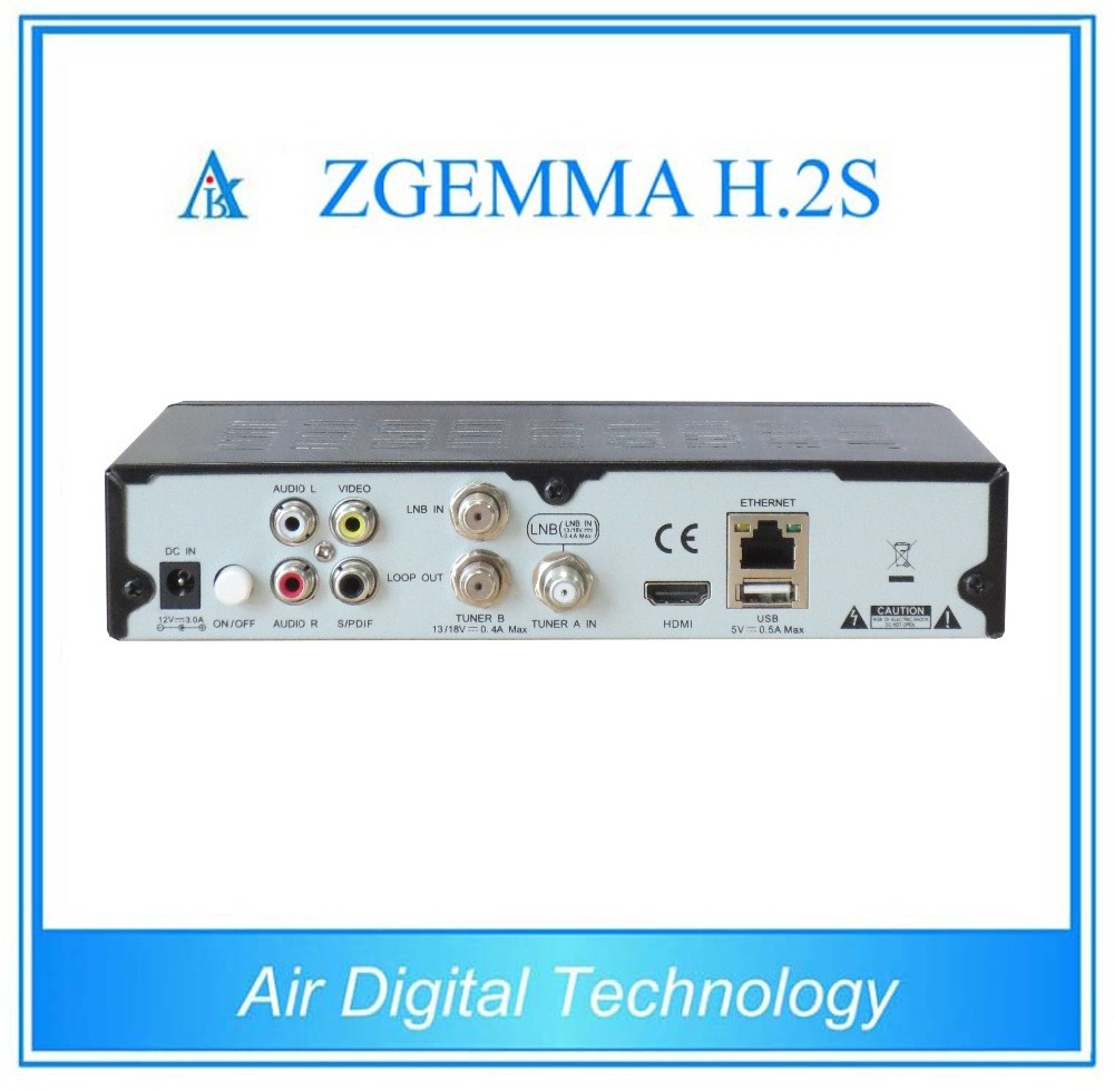 New&Special Zgemma H2S with twin tuner DVB-S2 Dual Core HD fta satellite receiver