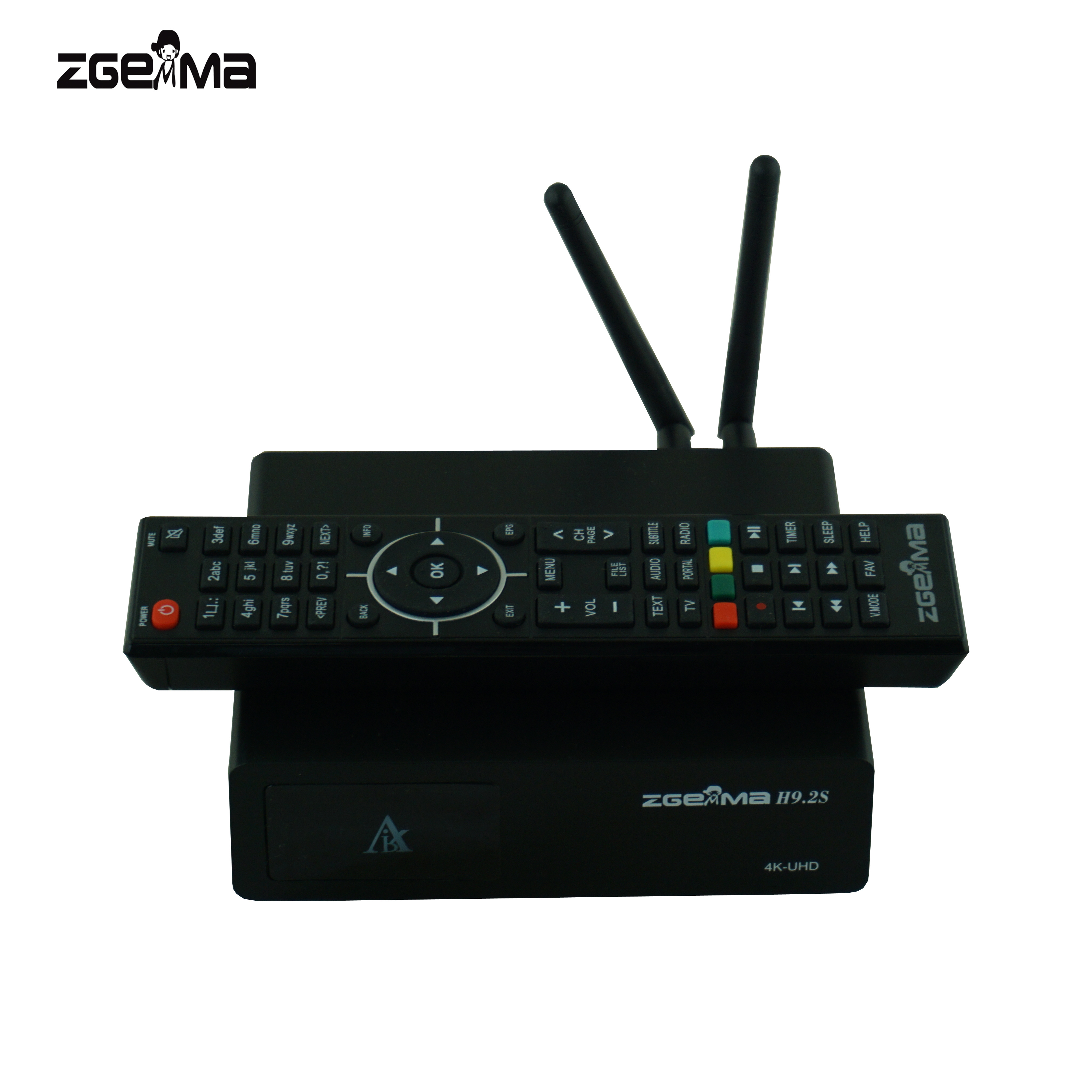 HEVC/H.265 Decoding Linux OS Dual Core 4K UHD Set Top Box ZGEMMA H9.2S DVB-S2X+S2X Twin Tuners