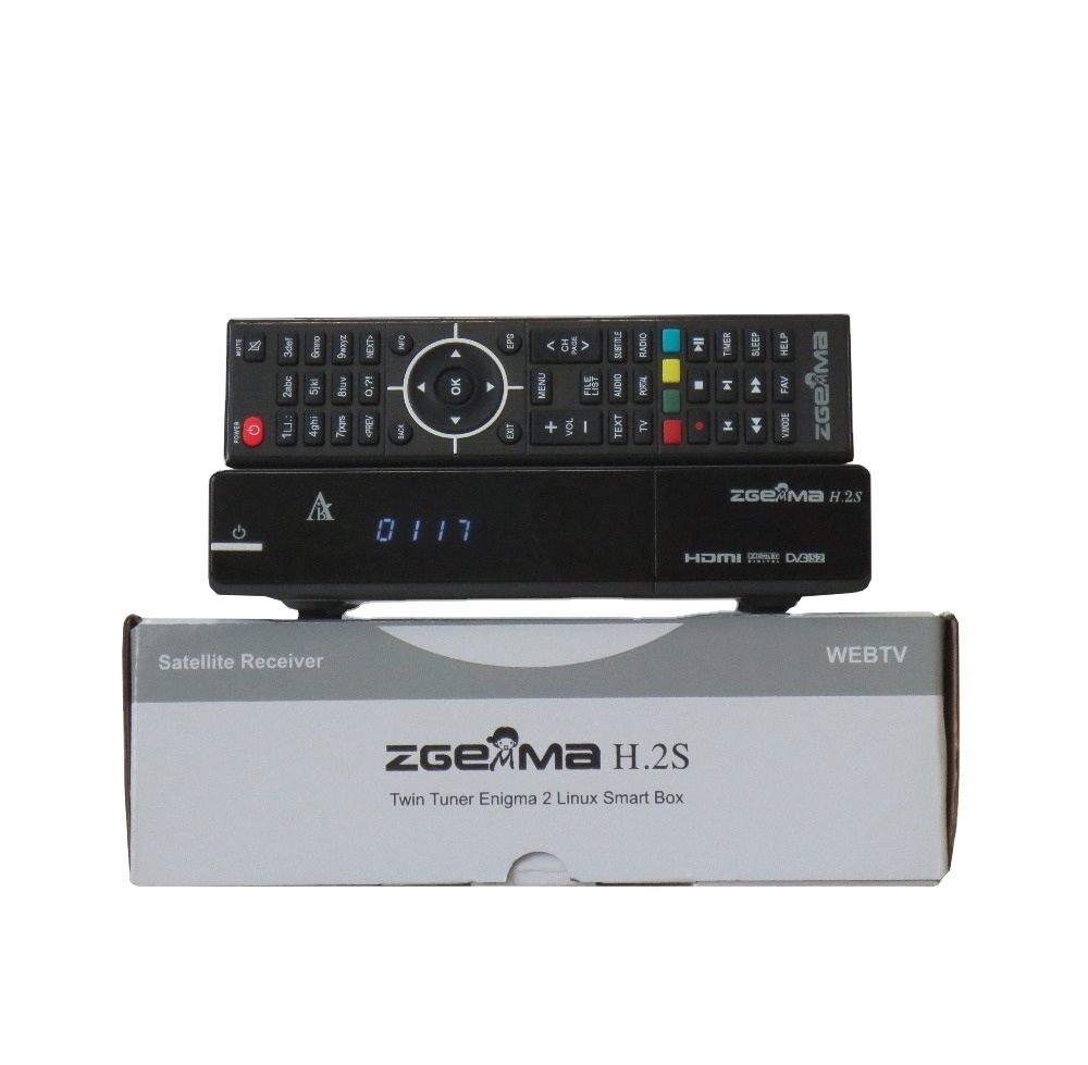 New&Special Zgemma H2S with twin tuner DVB-S2 Dual Core HD fta satellite receiver