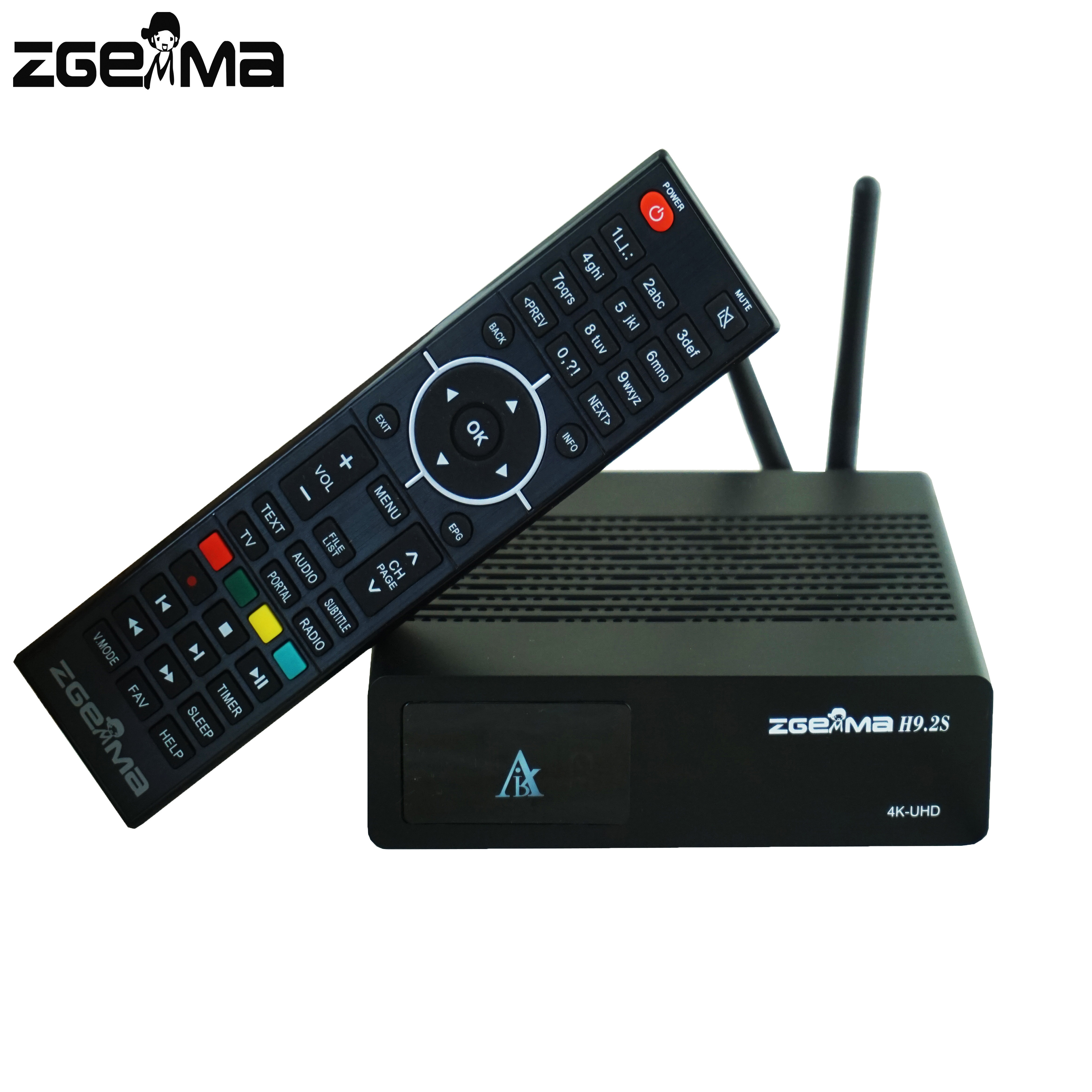 Official Software Version Linux OS Enigma2 Dual Core DVB-S2X+S2X Twin Tuners 4K UHD Receiver ZGEMMA H9.2S