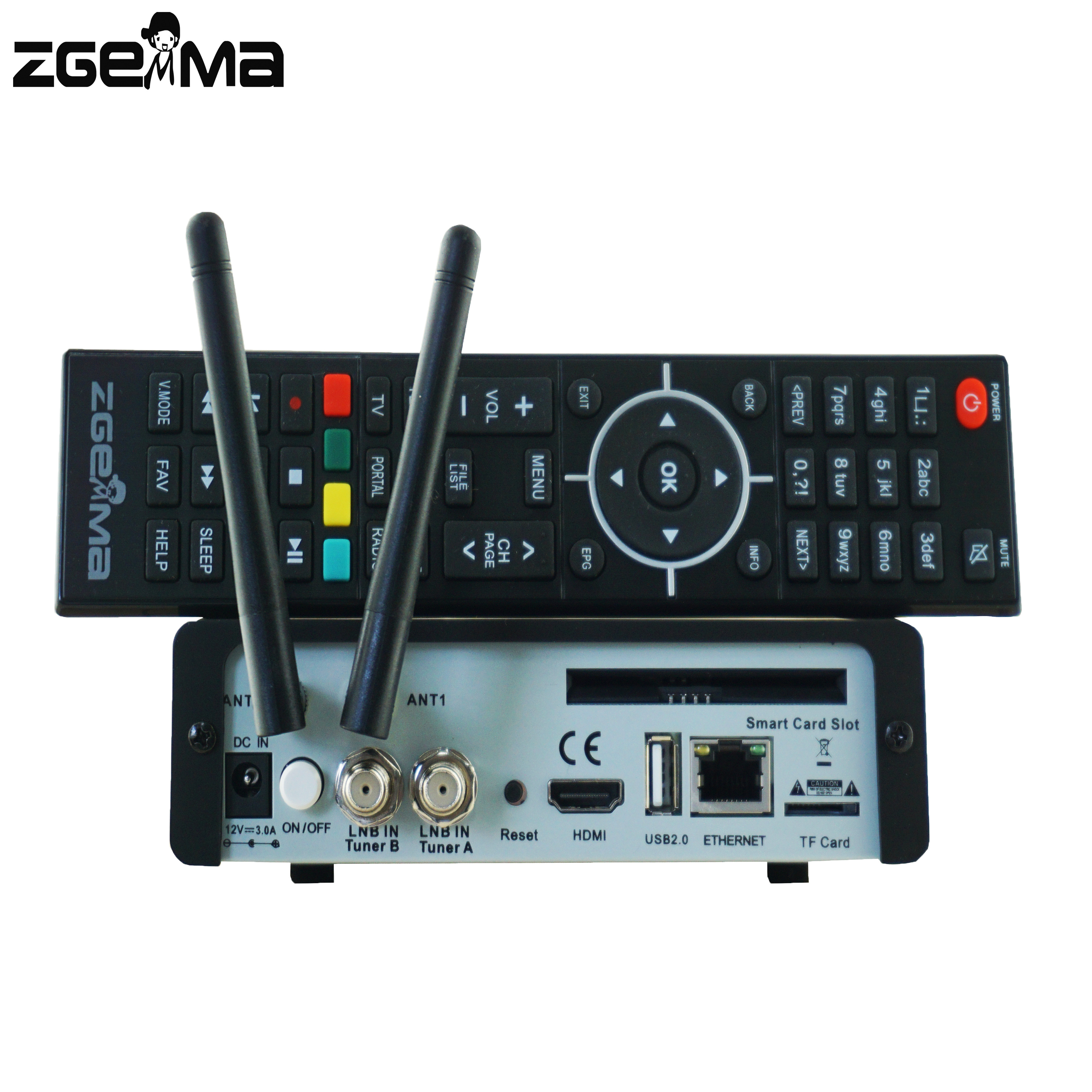 OScam/IPTV 4K UHD Receiver ZGEMMA H9.2S Linux OS E2 HEVC/H.265 DVB-S2X+S2X Twin Tuners