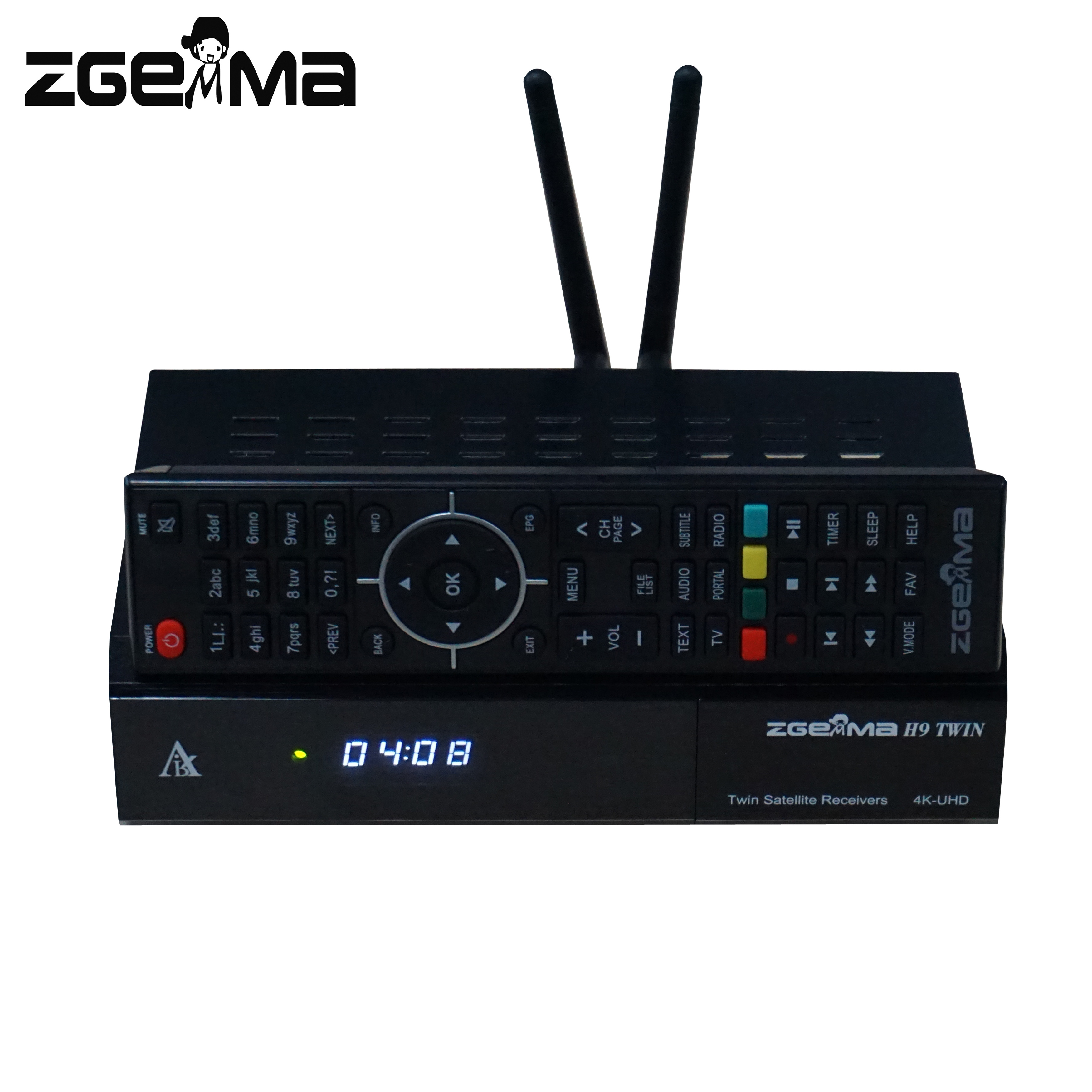 4K satellite tv decoder twin dvb s2x multi-stream tuner CA + twin CI plus zgemma H9 twin