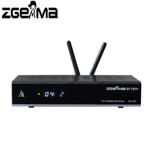 Full Stock-New 4K UHD Set Top Box ZGEMMA H9 TWIN Linux OS E2 Dual Core Ci+ Satellite Receiver DVB-S2X+S2X Twin Tuners