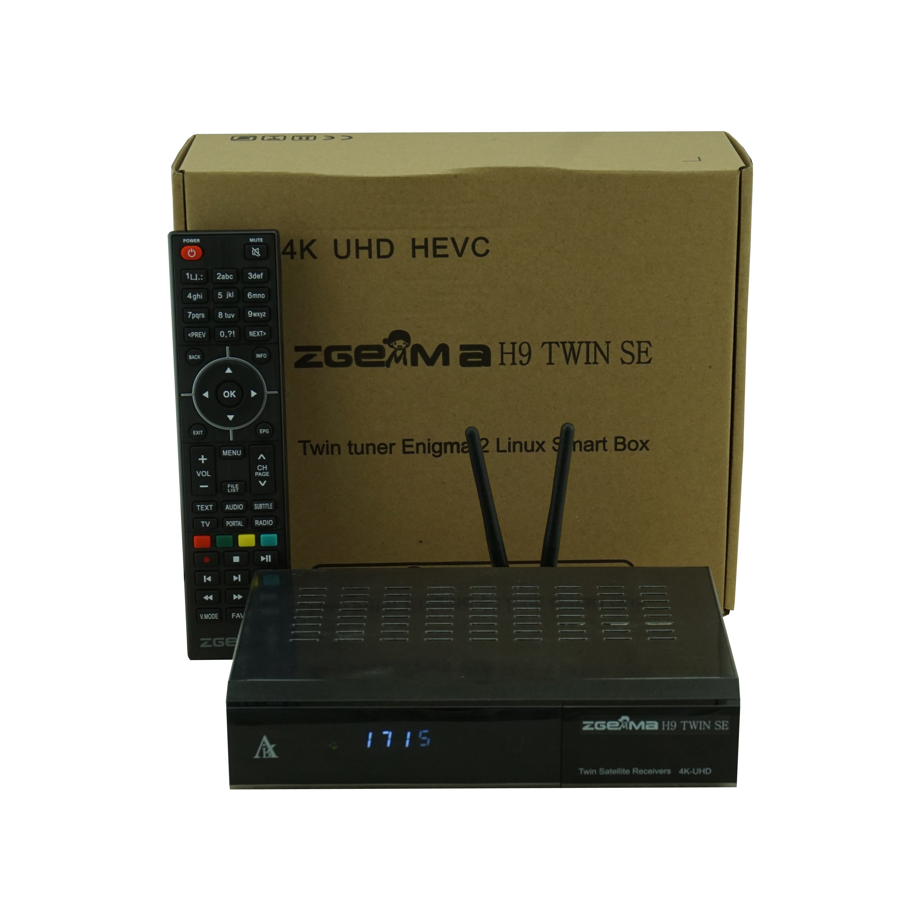 4K Linux + Android OS DVB Twin DVB-S2X+DVB-S2X Tuner Enigma2 Zgemma H9 Twin SE  satellite tv receiver