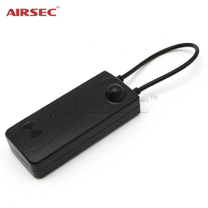 Airsec EAS 58KHz/8.2MHz Security Black Cable Locks Anti Theft Self Alarming Tag for stores