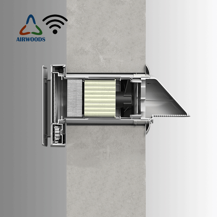 Ventilation Without Ducts Advanced Controlled Mechanical Ventilation Solutions Built-In Recessed Hrv Units