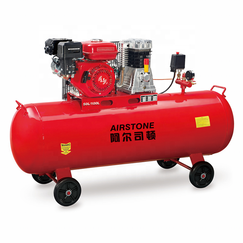 High efficiency double cylinder 3hp 250L/min piston type air compressor with vertical tank