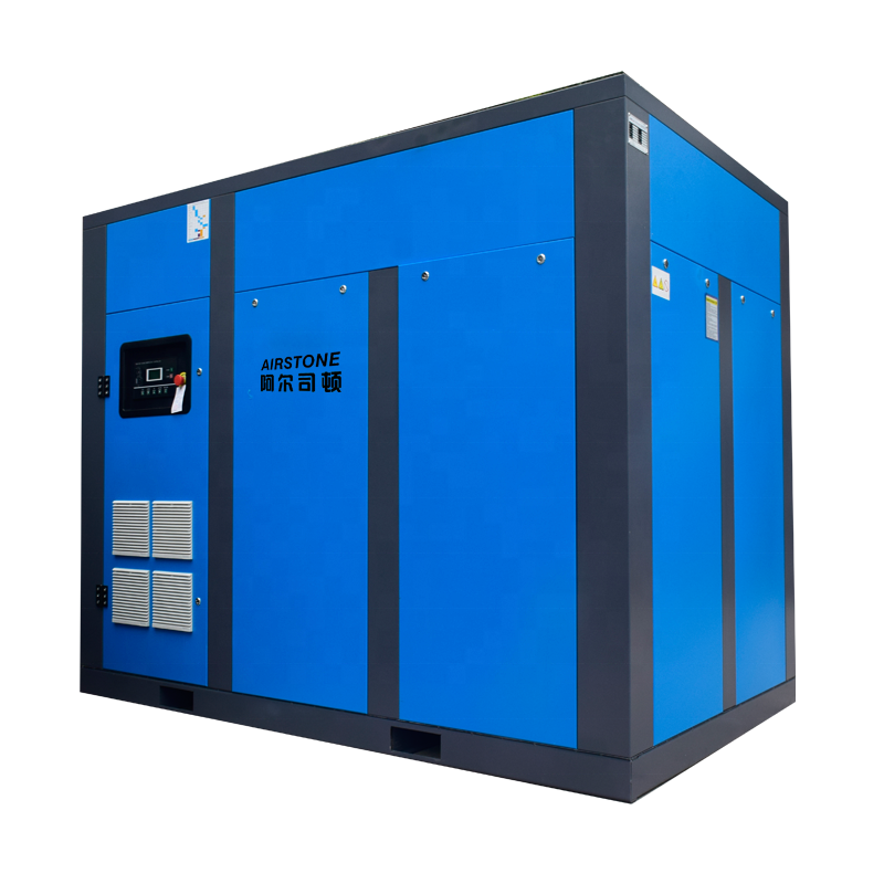 Airstone Big 2 Stage AS-175BD 1000 CFM 8 Bar 116 PSI 132KW 175HP PM VFD Double Screw Rotary Air Compressor