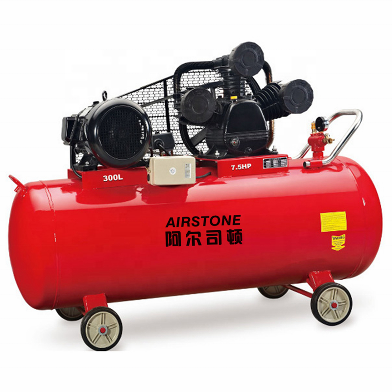 High efficiency double cylinder 3hp 250L/min piston type air compressor with vertical tank