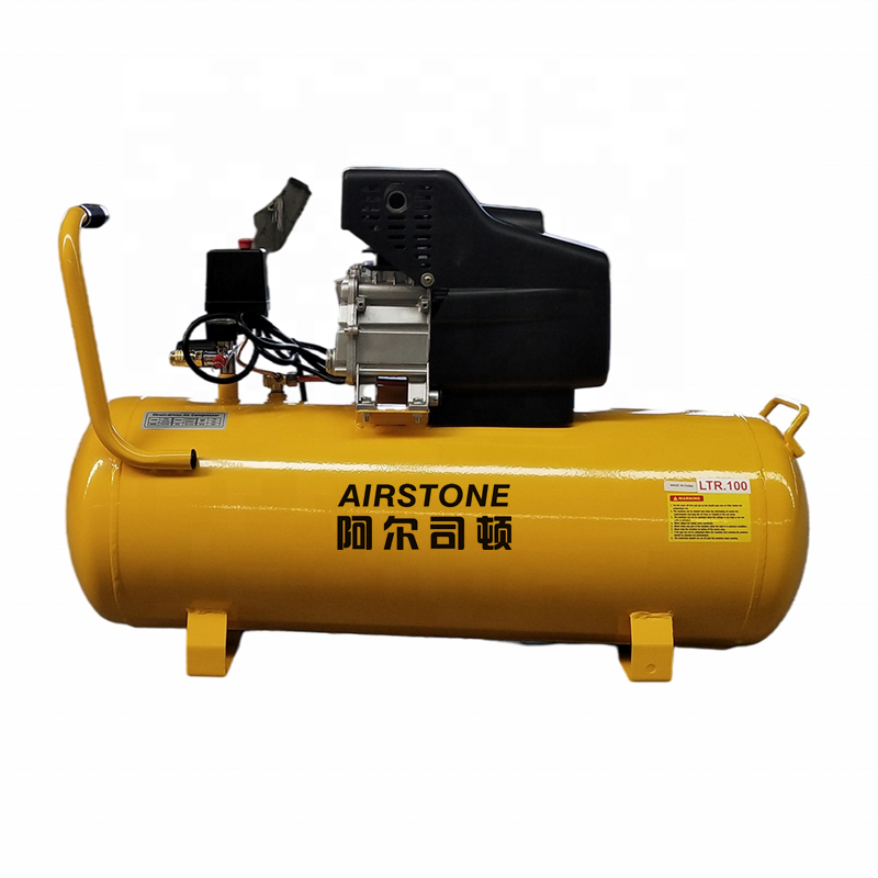 High efficiency double cylinder 3hp 250L/min piston type air compressor with vertical tank