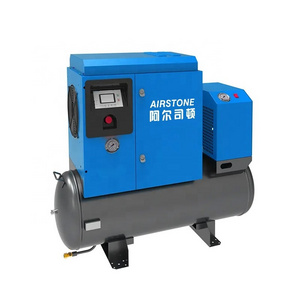 Portable Screw Air Compressor With Air Tank 220V 50/60Hz 5.5Kw 7.5Hp Single Phase Screw Air Compressor