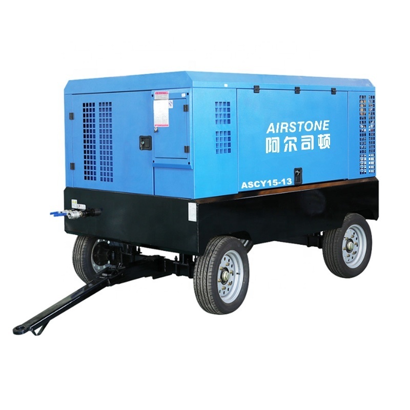 Airstone brand diesel engine drive 536 CFM 190PSI compressrue diesel mobile air compressor for drilling work