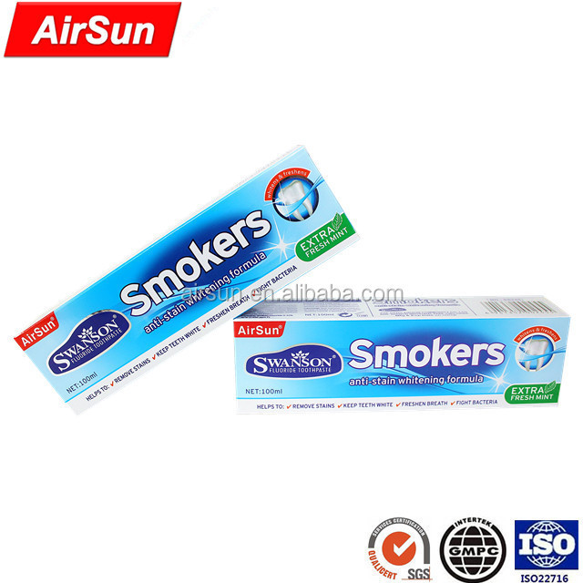 Airsun  charcoal toothpaste organic Bamboo charcoal smoker toothpaste