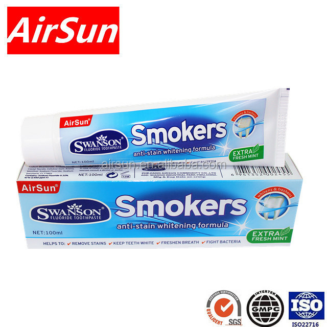 Airsun  charcoal toothpaste organic Bamboo charcoal smoker toothpaste