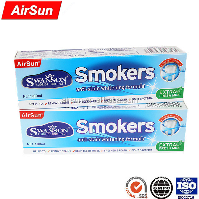 Airsun  charcoal toothpaste organic Bamboo charcoal smoker toothpaste