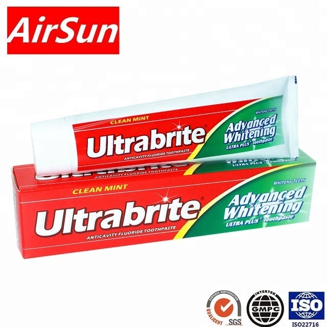 Ultrabrite Anticavity Fluoride Whitening toothpaste with mint taste