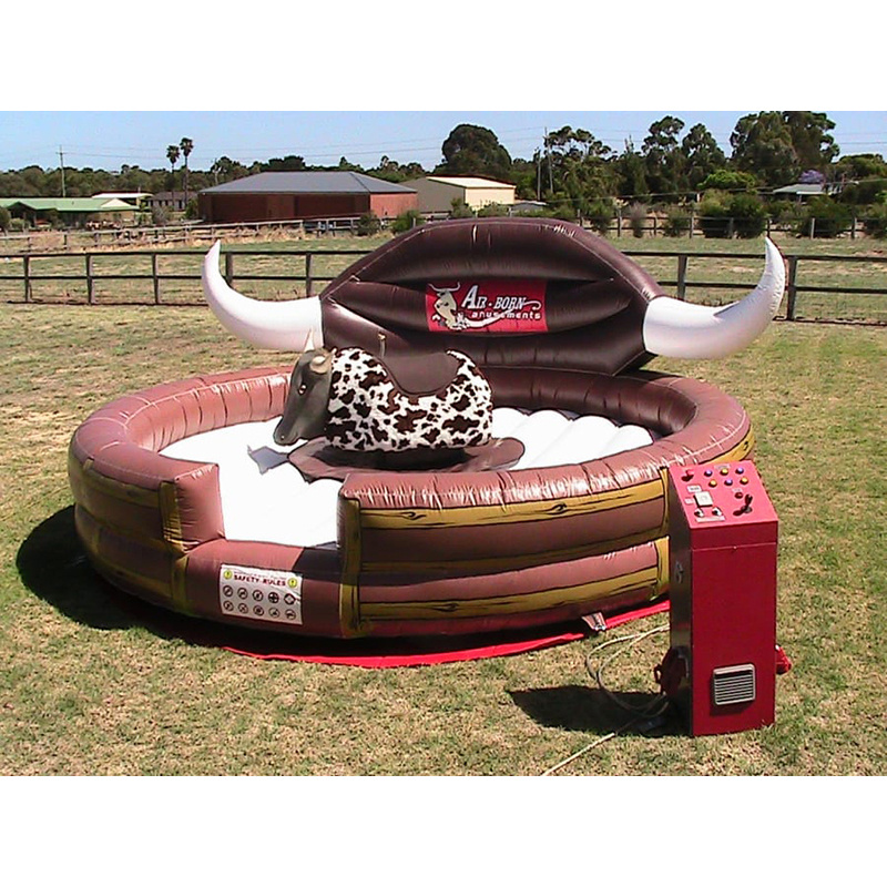 Outdoor mechanical game shark/penis/ball/camel/bottle/horse ride inflatable bull rodeo for party