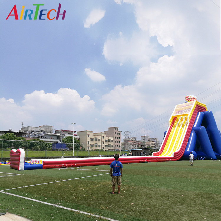 Big giant adult inflatable water slide out door for multi-person