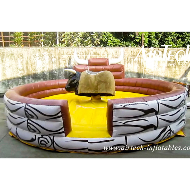 Customized cheap inflatable mechanical shark/penis/ball/camel/horse/bull ride for party