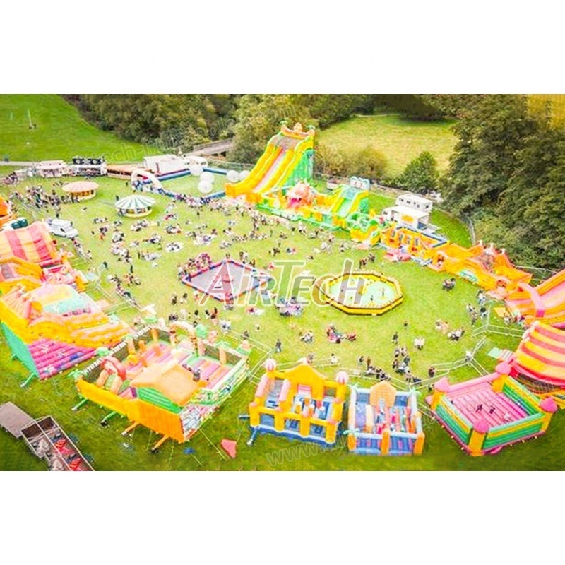 Biggest inflatable playground blow up amusement park outdoor playground