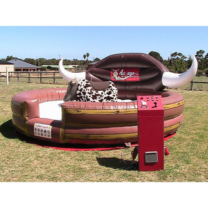 Outdoor mechanical game shark/penis/ball/camel/bottle/horse ride inflatable bull rodeo for party