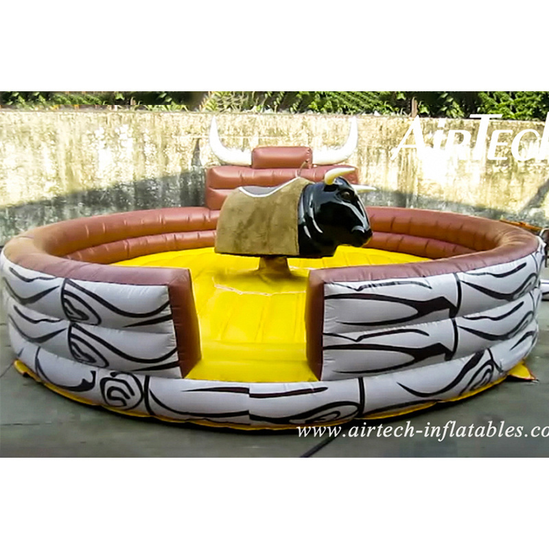 Customized cheap inflatable mechanical shark/penis/ball/camel/horse/bull ride for party