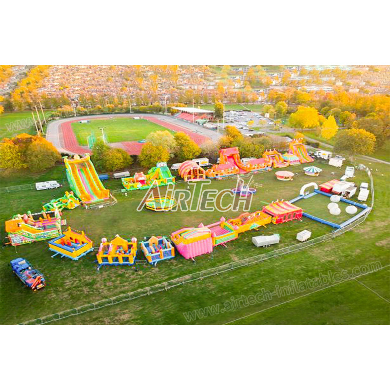 Biggest inflatable playground blow up amusement park outdoor playground