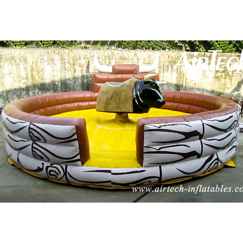 Customized cheap inflatable mechanical shark/penis/ball/camel/horse/bull ride for party