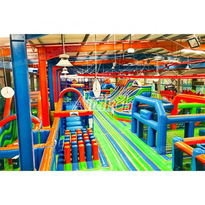 Fun world giant bouncy castle with slide indoor jumping park