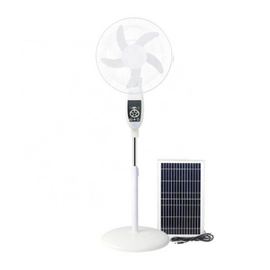 Airtechz New big solar defender fan rechargeable standing fan with solar panel 18inch with lithium battery