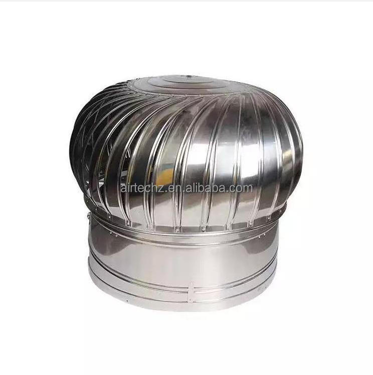 Airtechz Aluminum Kitchen non power air exhaust fan ventilator roof mounted vent turbine for warehouse greenhouse ventilation