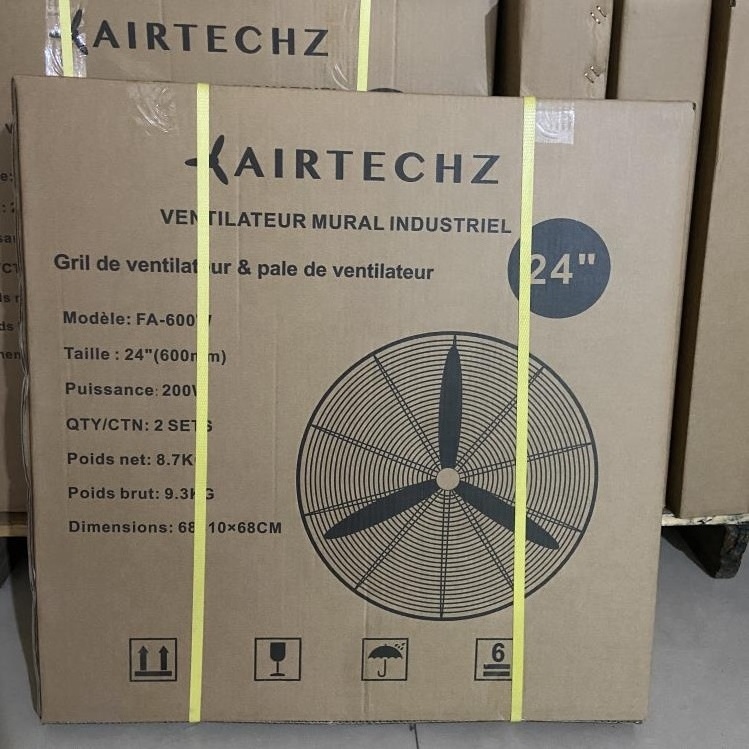 Airtechz Hot sell 750mm large ox floor fan Industrial steel standing fan 30