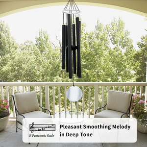 Garden Outside Large Deep Tone Wind Chimes, Sympathy Wind Chimes Outdoor Clearance, Memorial Wind Chimes with 6 Tubes