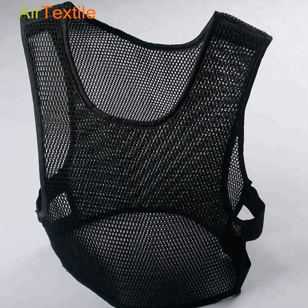 100% polyester black cooling 3d air mesh vest