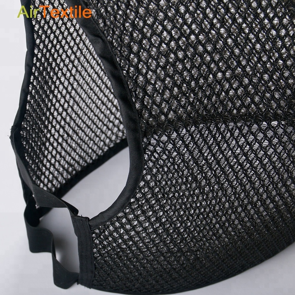 100% polyester black cooling 3d air mesh vest