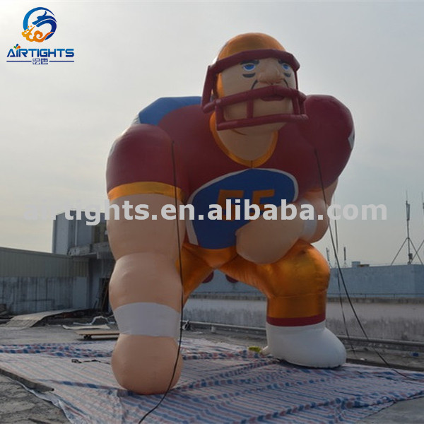 6m high giant inflatable soccer player customized durable inflatable athlete balloon