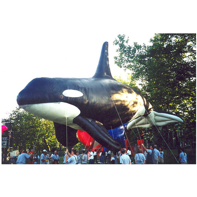 Giant Inflatable Whale Helium Balloon, Custom Flying Inflatable Animals Parade Balloons