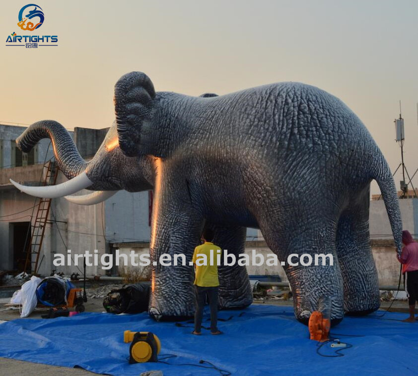 Factory Custom Made Giant Vivid Inflatable Elephant Animal Balloon for Events