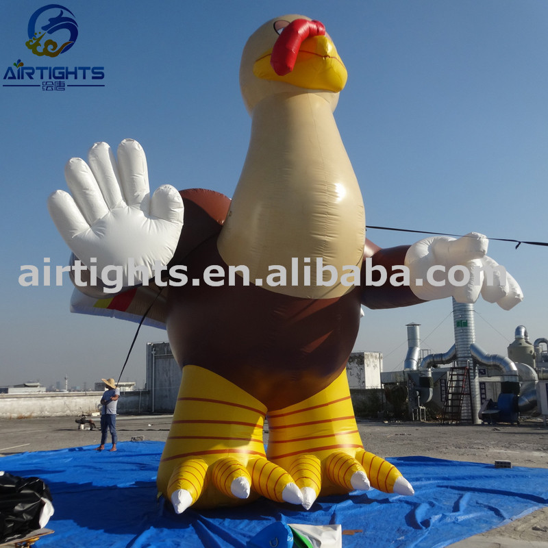 Airtight Hot Sale Customized Giant Inflatable Thanksgiving Turkey Balloon for Outdoor Decoration