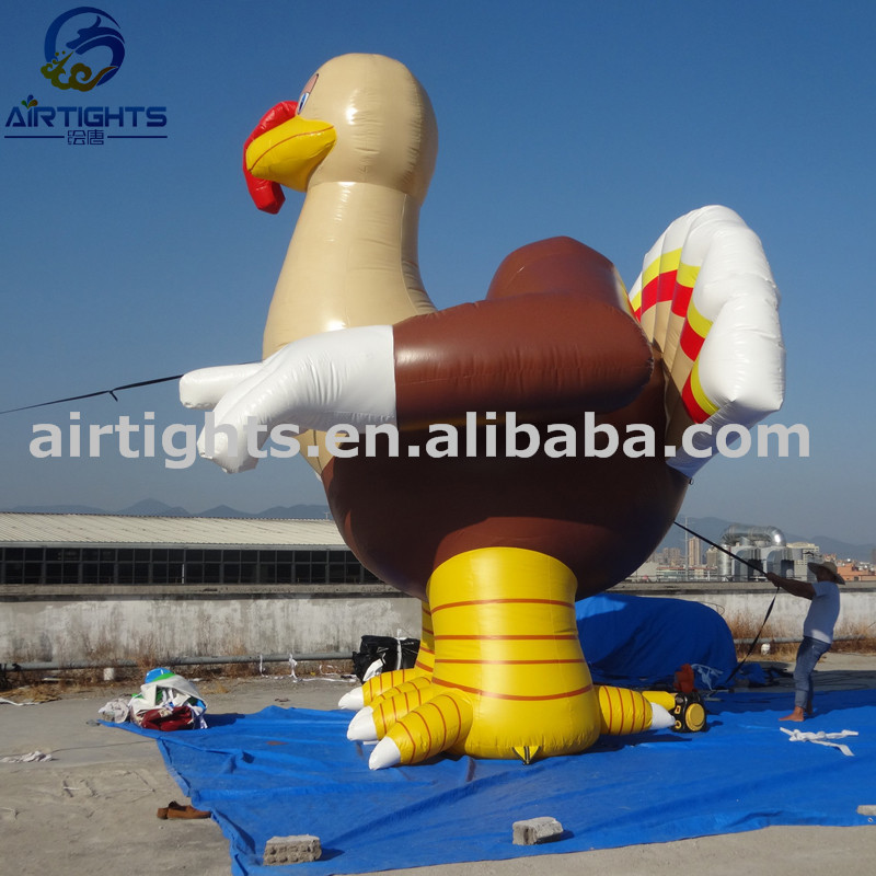 Hot Sale to USA Giant Inflatable Thanksgiving Turkey Replica Balloon