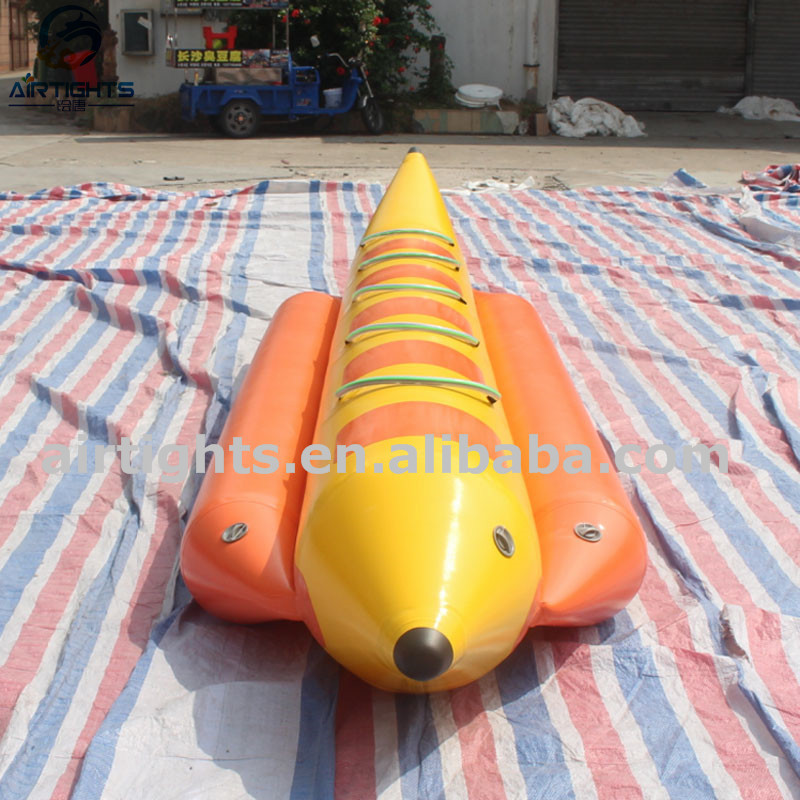 Best Sale Strong PVC Tarpaulin Towable Water Inflatable Flying Sea Banana Boat for 5 Passengers