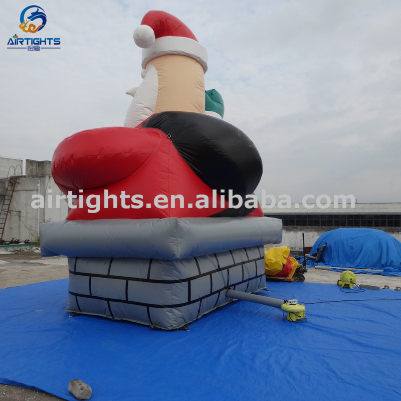 18ft high Father Christmas Balloon Giant Durable Inflatable Santa Claus for Sales