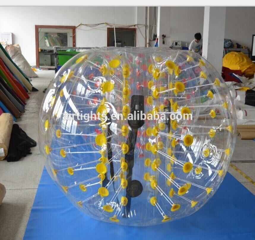 Durable cheap PVC bubble football 1.5m inflatable bumper ball for adults