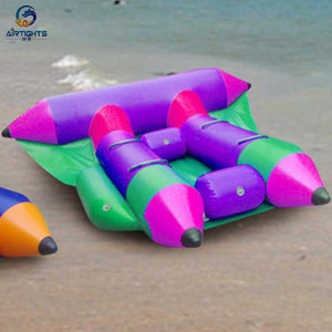 Summer best sale motor towable inflatable fly fish water tube boat for rental business