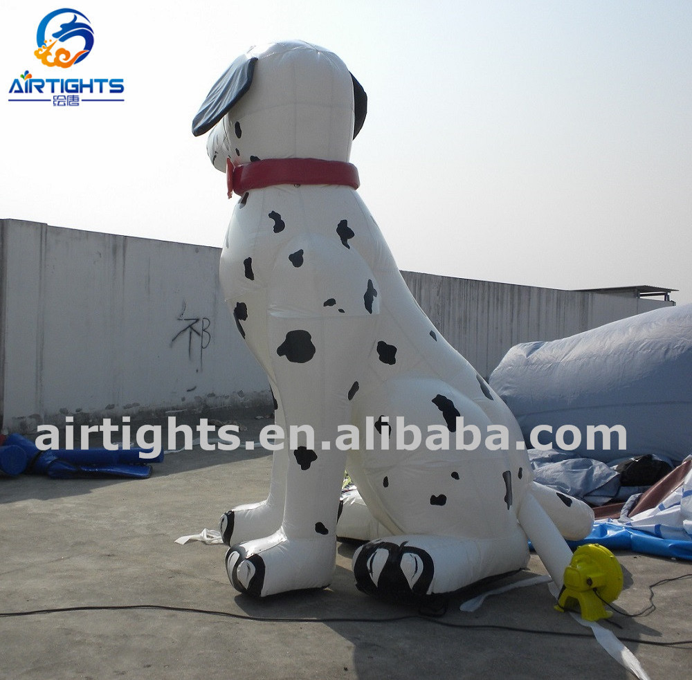 Airtight hot sale factory price decorative big inflatable dalmatians dog balloon